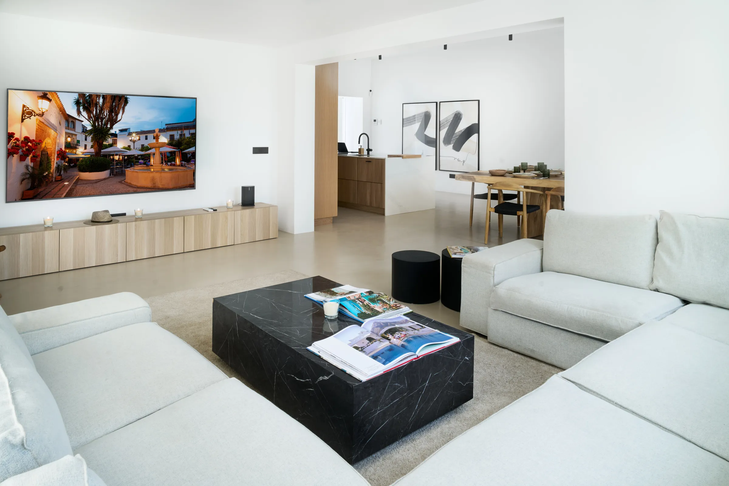 The living area